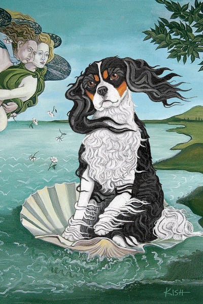 Pupsterpieces: Birth Of The Cavalier King Charles I by Gretchen KISH Serrano
