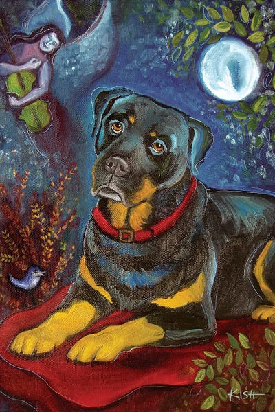 Rottweilers: Rottweiler Dream by Gretchen KISH Serrano