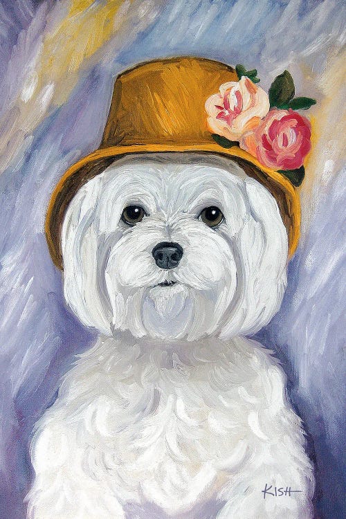 Madame Maltese by Gretchen Kish Serrano wall art