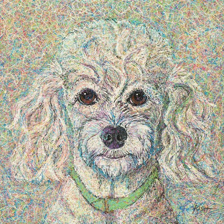Poodle Drip by Gretchen Kish Serrano wall art