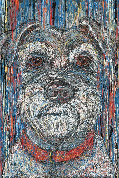 Schnauzer Drip by Gretchen Kish Serrano wall art