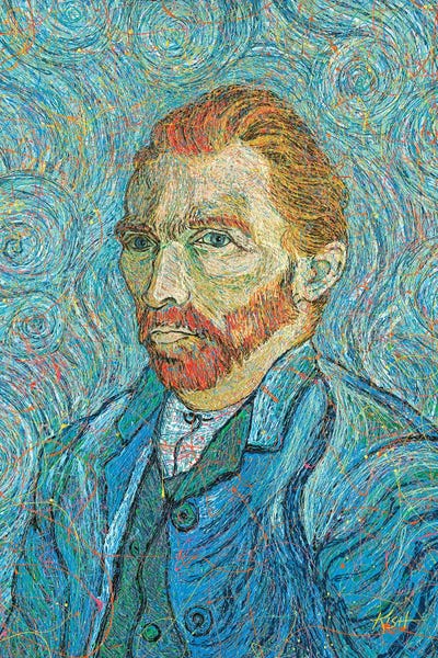Van Gogh Portraits Collection: Vincent Drip by Gretchen KISH Serrano