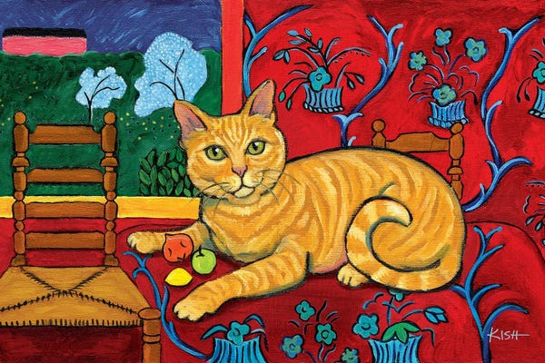 Orange Cats: Orange Kitty Catisse by Gretchen KISH Serrano
