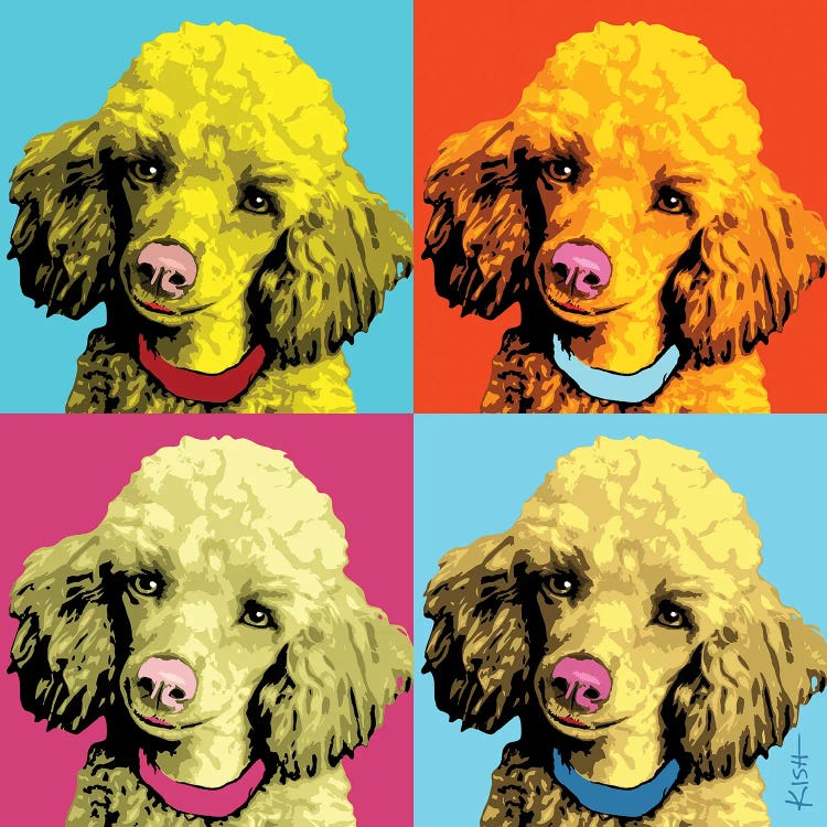 Four Poodles Woofhol