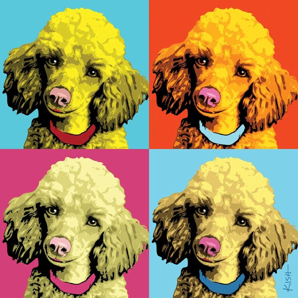 Similar To Andy Warhol: Four Poodles Woofhol by Gretchen KISH Serrano