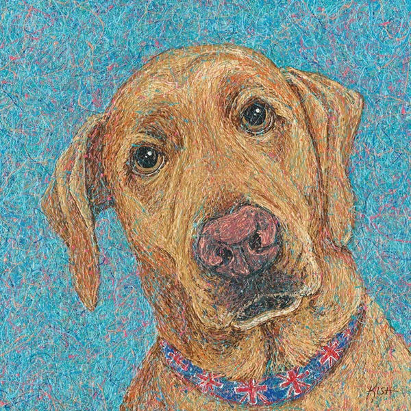 Labrador Retrievers: Red Fox Lab Drip by Gretchen KISH Serrano