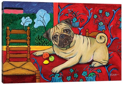 Pug Muttisse Canvas Art Print - Gretchen Kish Serrano