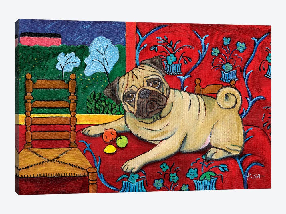 Pug Muttisse by Gretchen Kish Serrano 1-piece Art Print