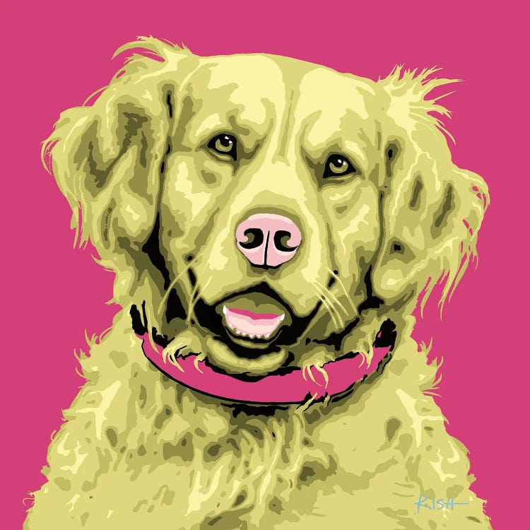 Golden Retriever Pink Woofhol