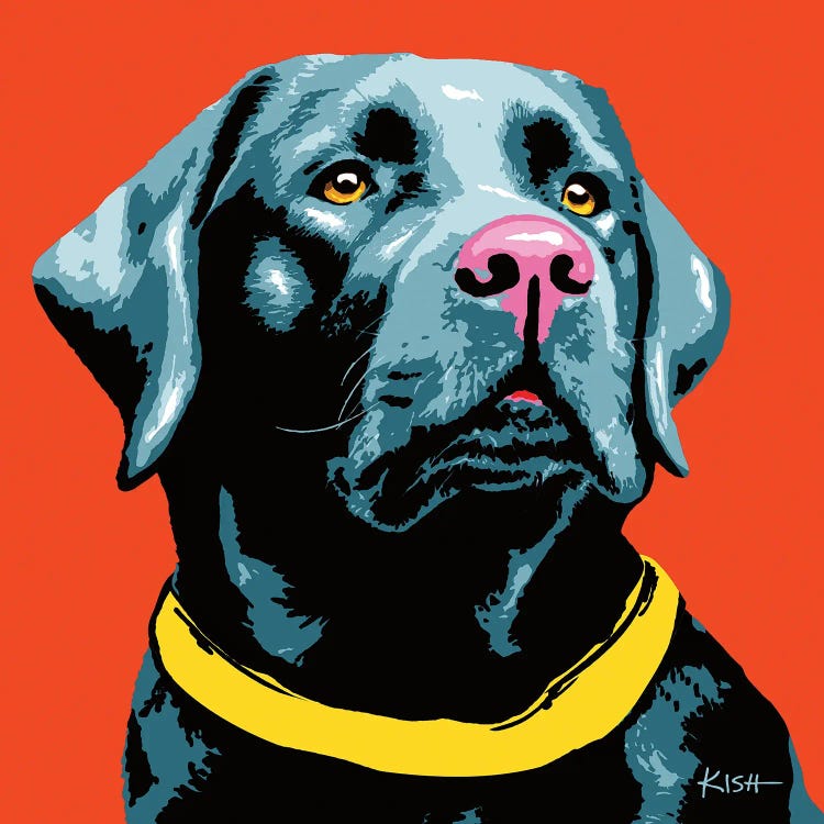 Black Lab Orange Woofhol
