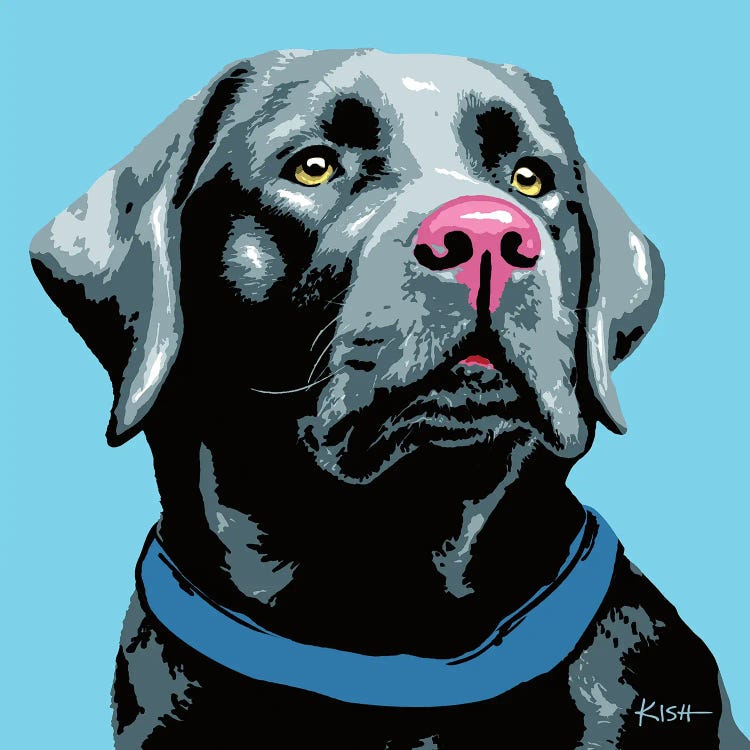 Black Lab Blue Woofhol