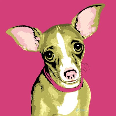 Chihuahua Pink Woofhol by Gretchen KISH Serrano multi panel art