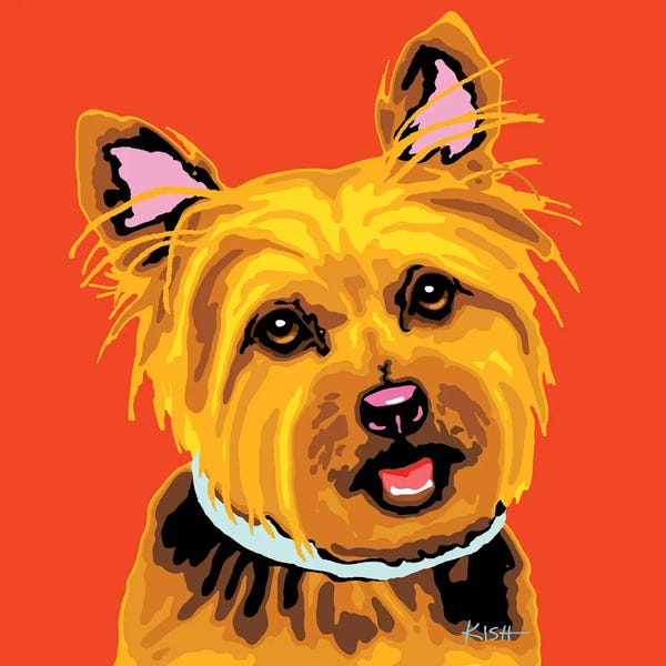 Similar To Andy Warhol: Yorkie Orange Woofhol by Gretchen KISH Serrano