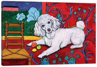 Poodle Muttisse Canvas Art Print - Poodle Art