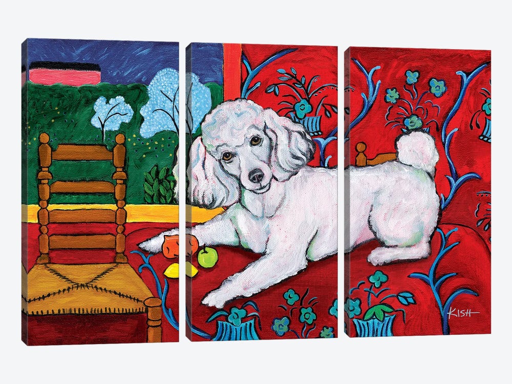 Poodle Muttisse by Gretchen Kish Serrano 3-piece Canvas Art
