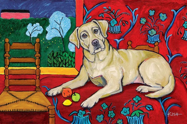 Pupsterpieces: Yellow Lab Muttisse by Gretchen KISH Serrano