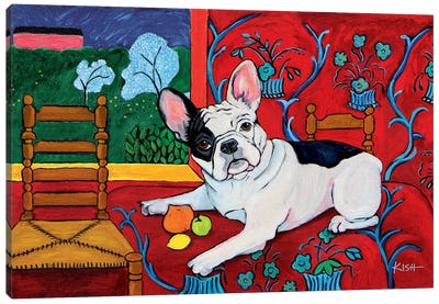French Bulldog Muttisse Canvas Art Print - Gretchen Kish Serrano