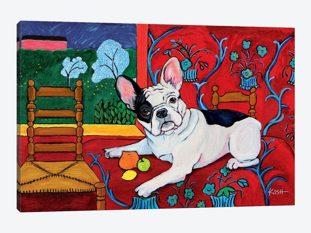 French Bulldog Muttisse by Gretchen Kish Serrano 1-piece Canvas Artwork