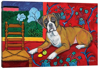 Boxer Muttisse Canvas Art Print - Artists Like Matisse