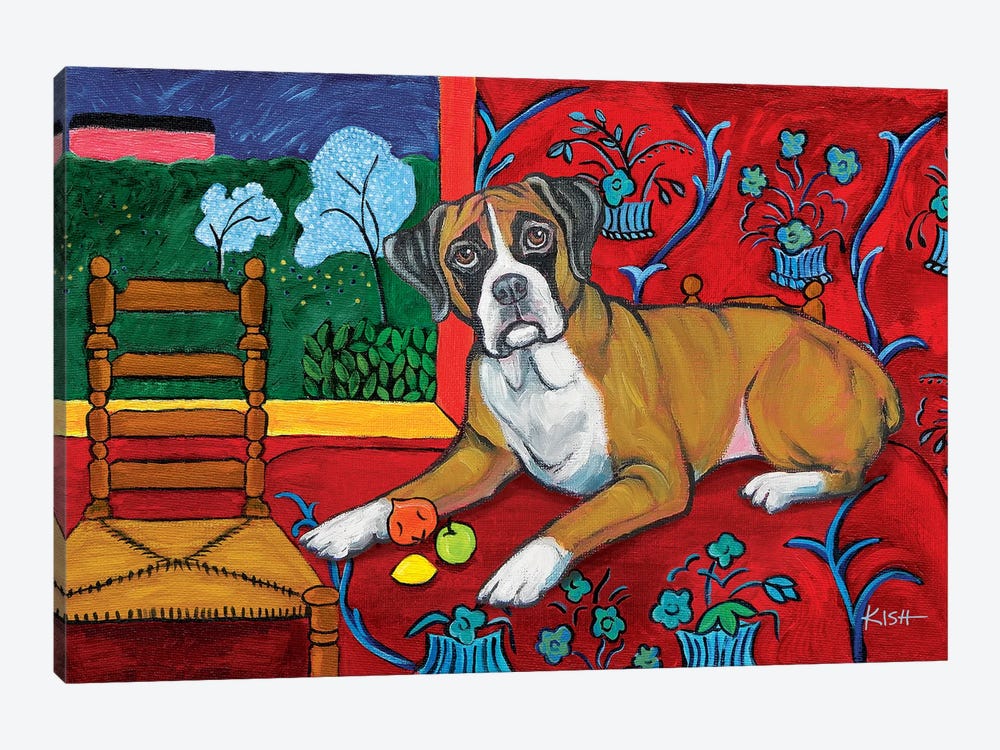 Boxer Muttisse by Gretchen Kish Serrano 1-piece Canvas Artwork