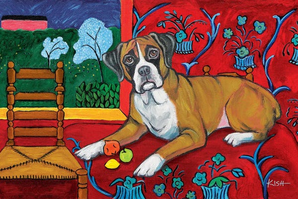 All Things Matisse: Boxer Muttisse by Gretchen KISH Serrano