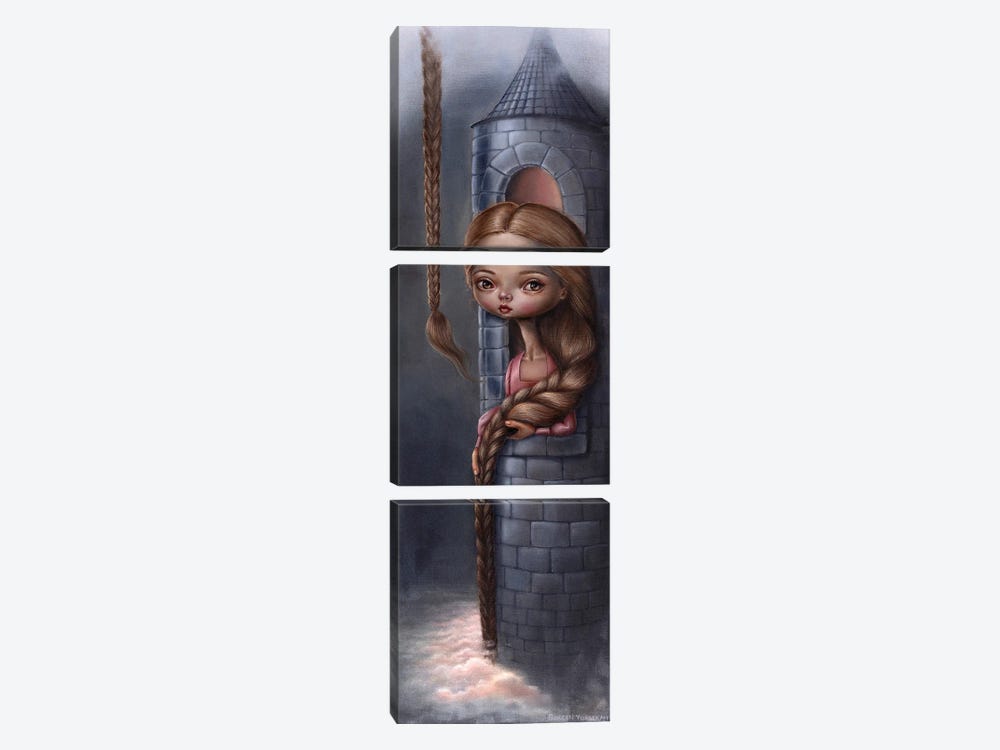 Rapunzel Babylon by Gokcen Yuksek 3-piece Canvas Art