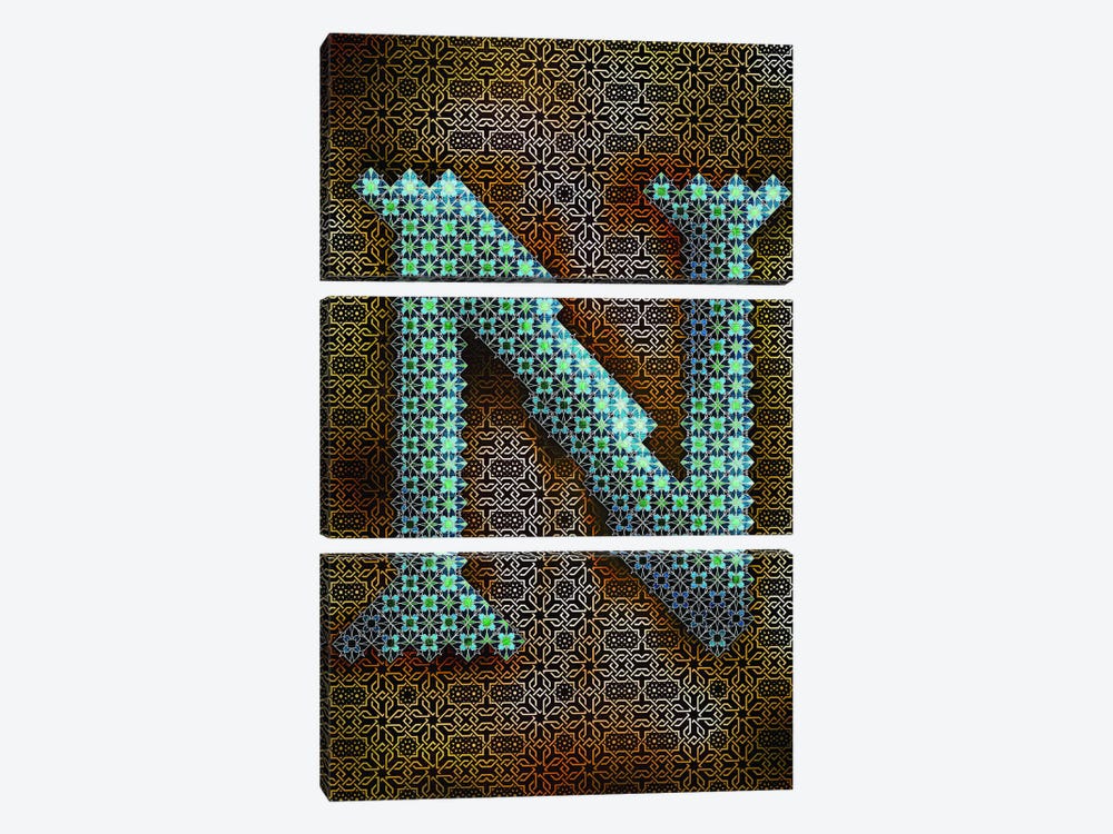 N by 5by5collective 3-piece Canvas Print