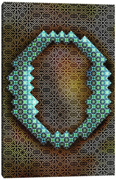 O Canvas Art Print - Geometric Glyphs