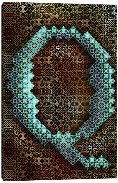 Q Canvas Art Print - Geometric Glyphs
