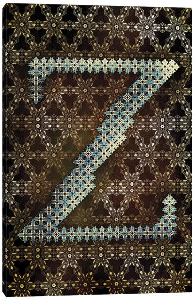Z Canvas Art Print - Geometric Glyphs