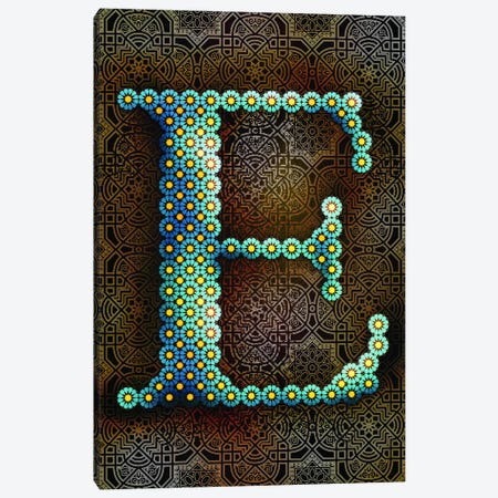 E Canvas Print #GLA6} by 5by5collective Canvas Wall Art