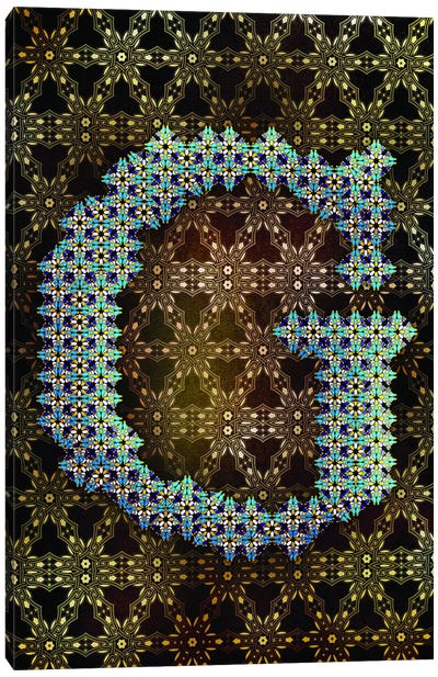 G Canvas Art Print - Geometric Glyphs