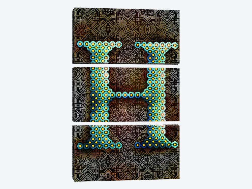 H by 5by5collective 3-piece Canvas Art Print
