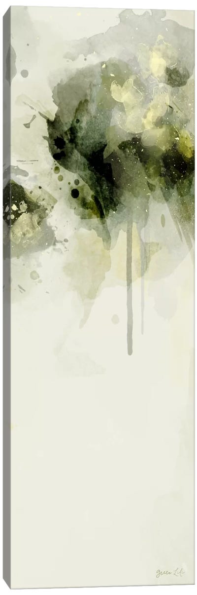 Misty Abstract Morning II Canvas Art Print - Green Lili