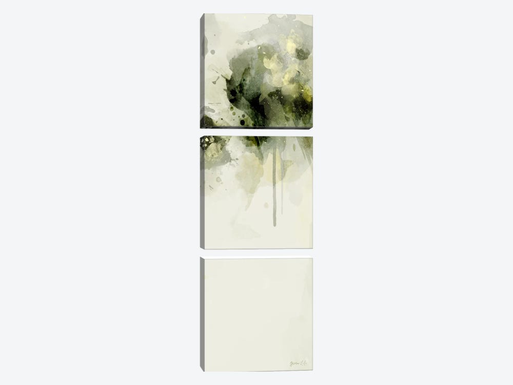 Misty Abstract Morning II by Green Lili 3-piece Canvas Print