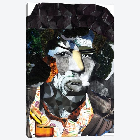 Hendrix II Canvas Print #GLL23} by Glil Art Print