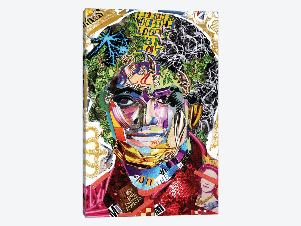 Michael Jackson III by Glil 1-piece Canvas Wall Art