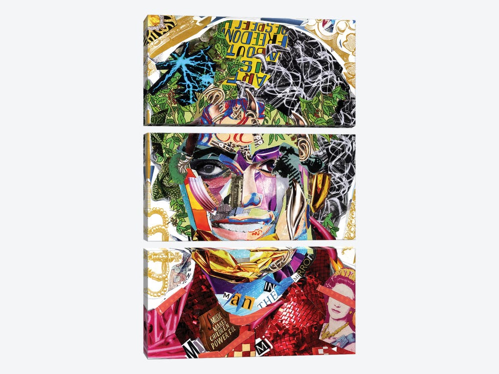 Michael Jackson III by Glil 3-piece Canvas Art