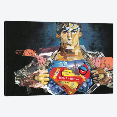Superman I Canvas Print #GLL55} by Glil Art Print