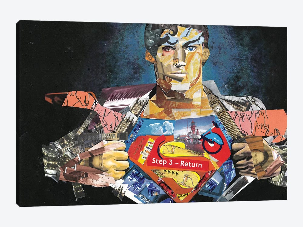 Superman I by Glil 1-piece Canvas Art