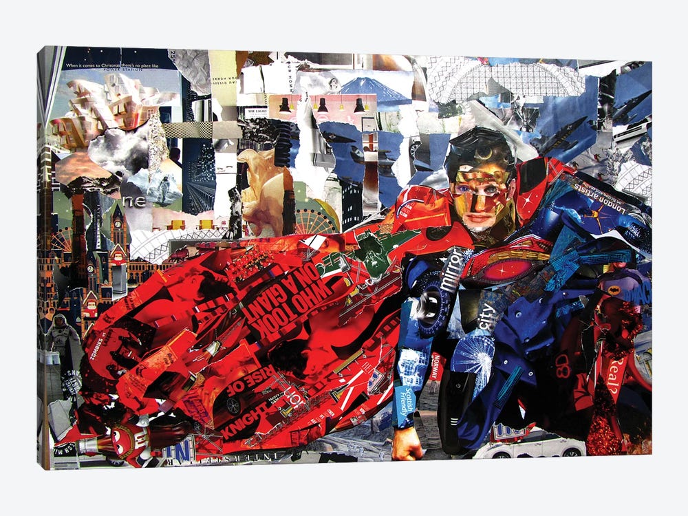 Superman II by Glil 1-piece Canvas Art Print