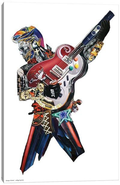 George Michael Canvas Art Print - Guitar Art