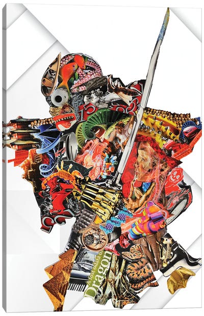 Samurai II Canvas Art Print - Scorpion Art