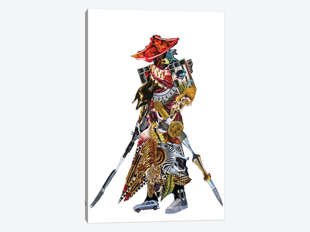 Samurai I by Glil 1-piece Canvas Art Print
