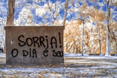 Smile The Day Is Yours by Glauco Meneghelli canvas print