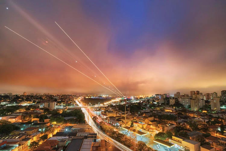 City Night View - Sao Paulo, Brazil by Glauco Meneghelli wall art