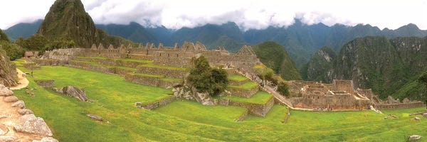 Ancient Ruins: Machu Picchu Pano View by Glauco Meneghelli