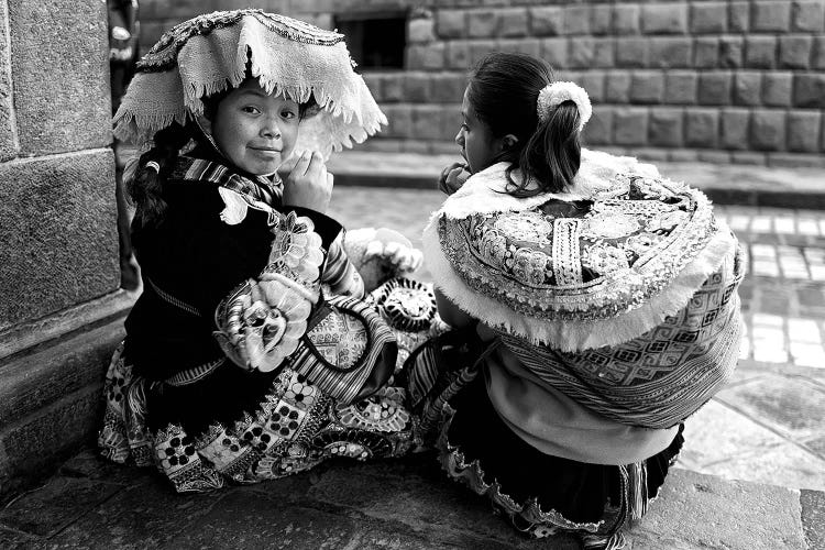 Peruvian Girl Bw