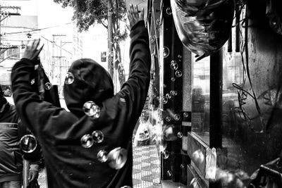 Streetphotography6 by Glauco Meneghelli framed wall art