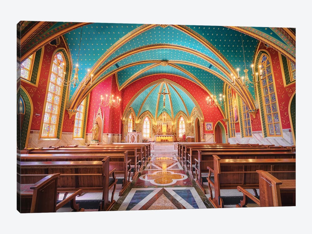 Interior Of The Cathedral II by Glauco Meneghelli 1-piece Canvas Art Print